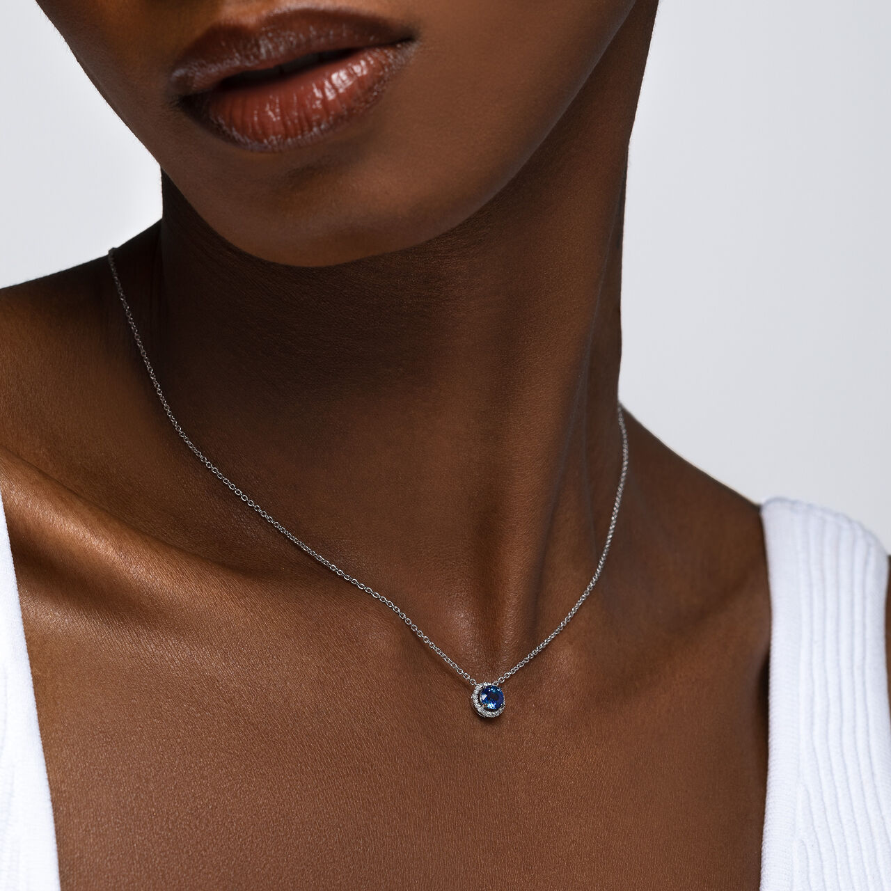 Birks Rosée du Matin  Sapphire and Diamond Pendant 450010444286