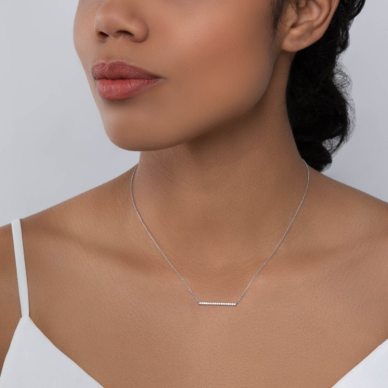 Birks Rosée du Matin  Diamond Bar Necklace 450011459029