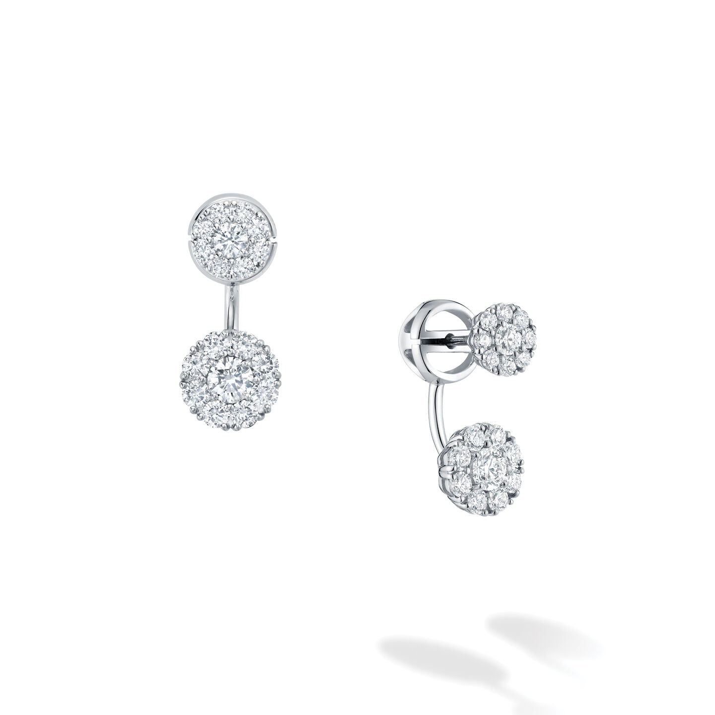 BIRKS SNOWFLAKE Diamond Cluster Jacket Earrings, Small  450014408086
