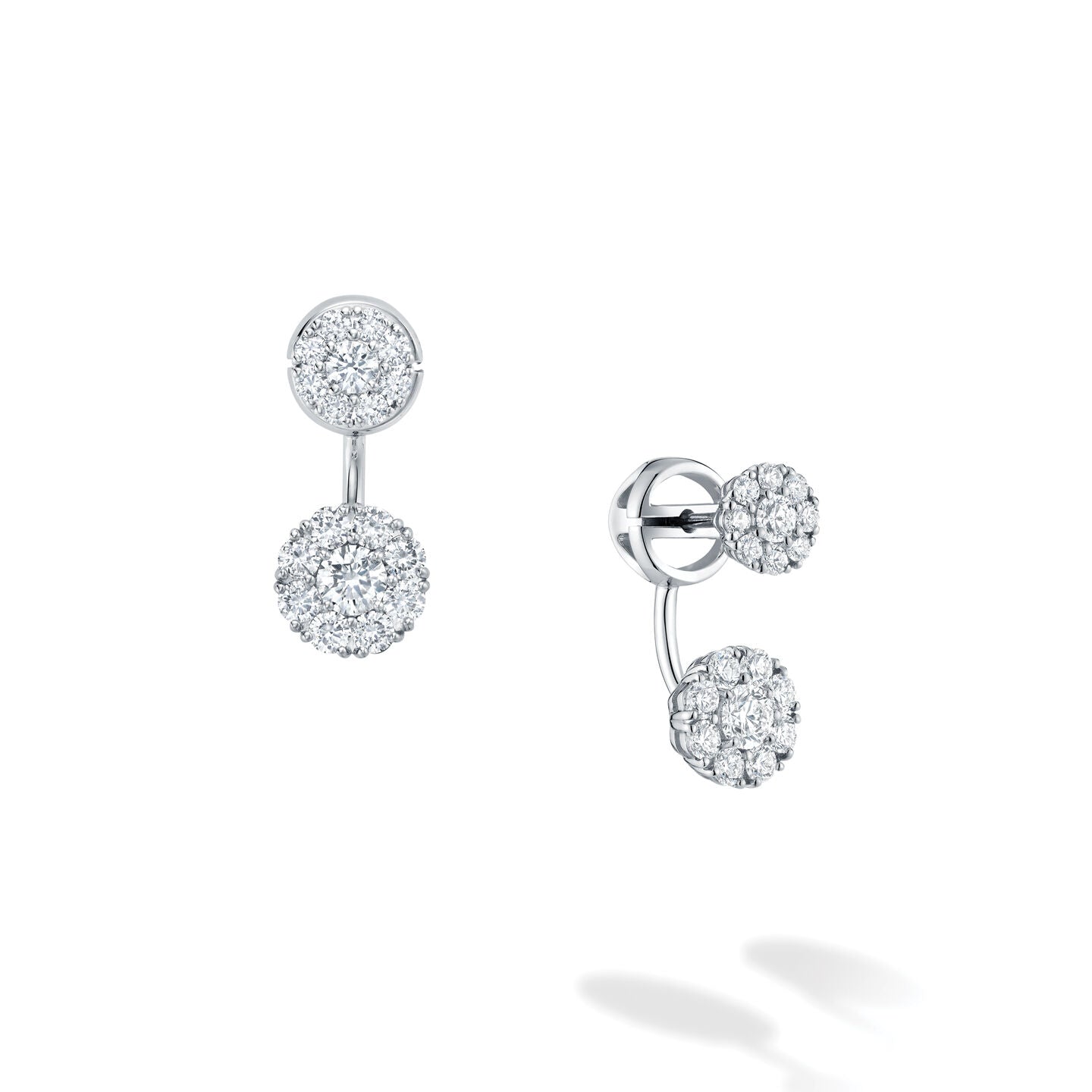 BIRKS SNOWFLAKE Diamond Cluster Jacket Earrings, Small 450014408086