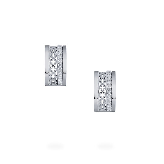 Birks Dare to Dream ® Diamond Huggie Earrings, White Gold 450015429592