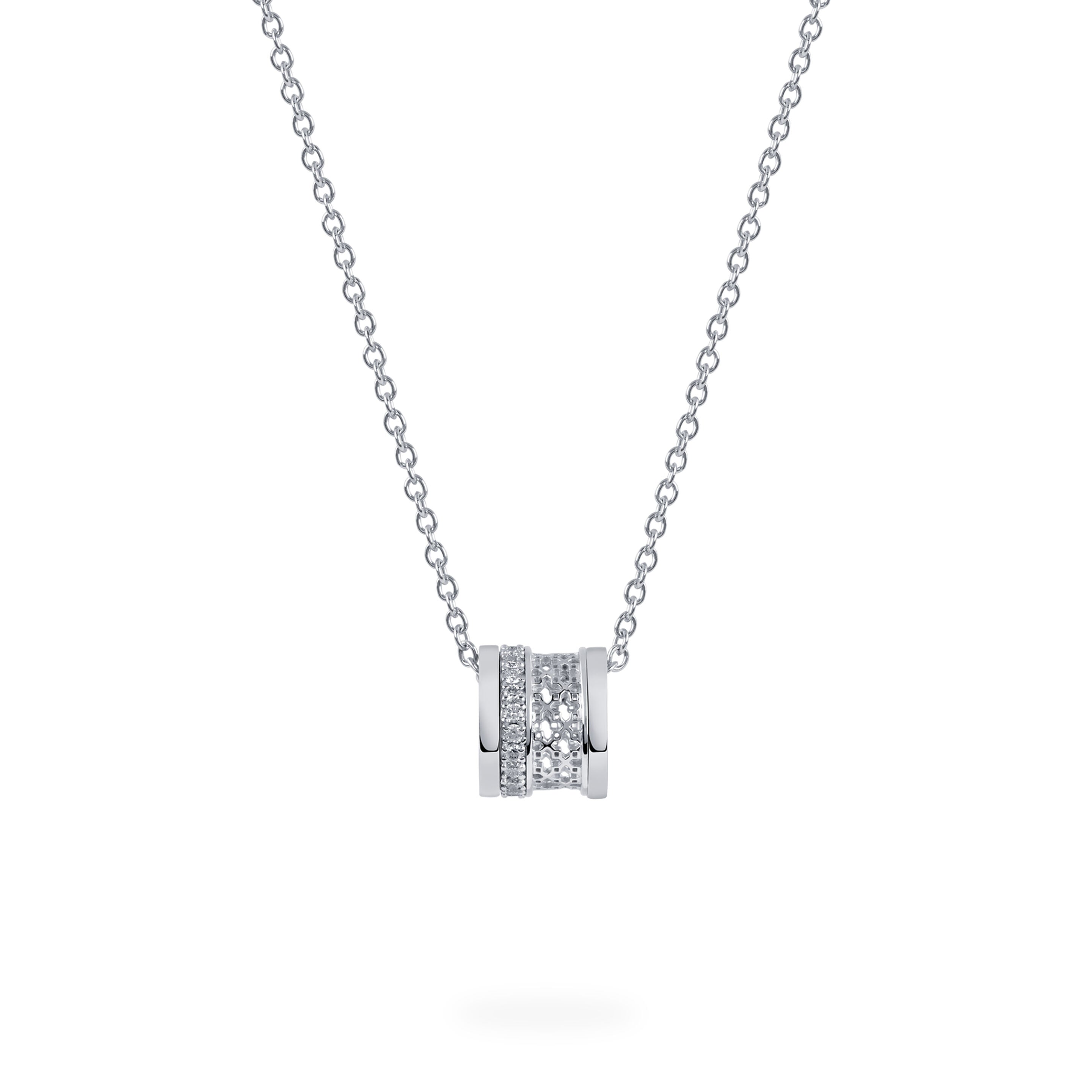 Birks Dare to Dream ® Diamond Barrel Pendant, White Gold 450015429677