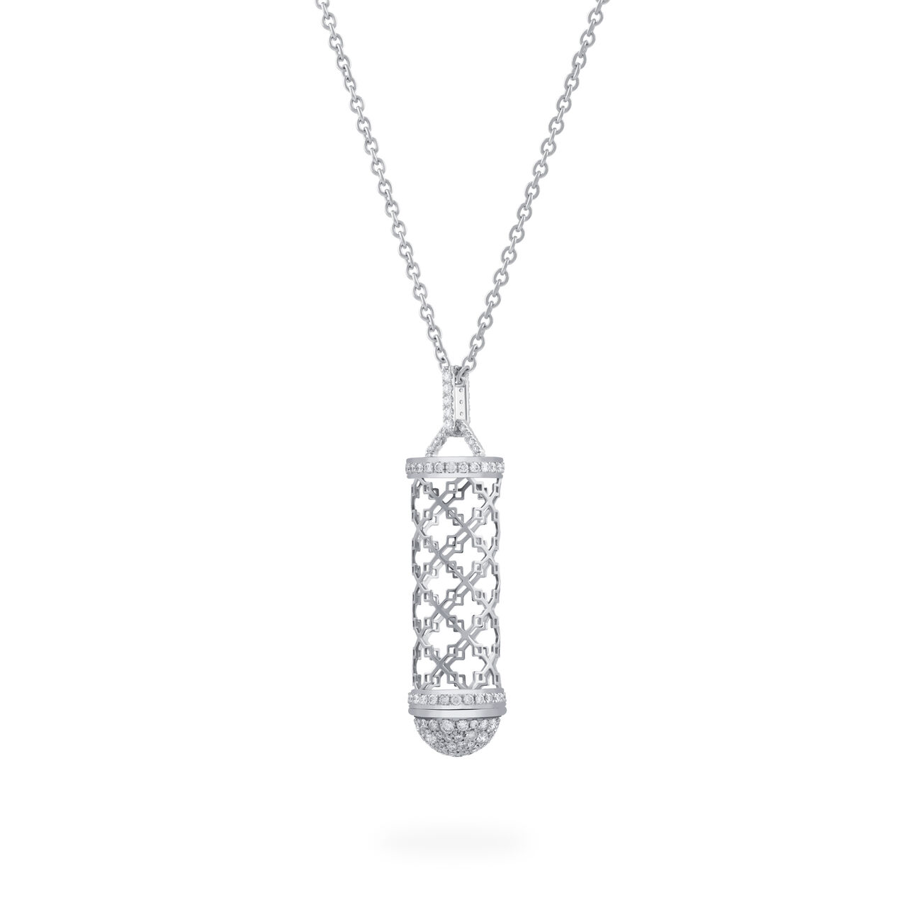 Birks Dare to Dream ® Diamond Message Pendant, White Gold 450015585755