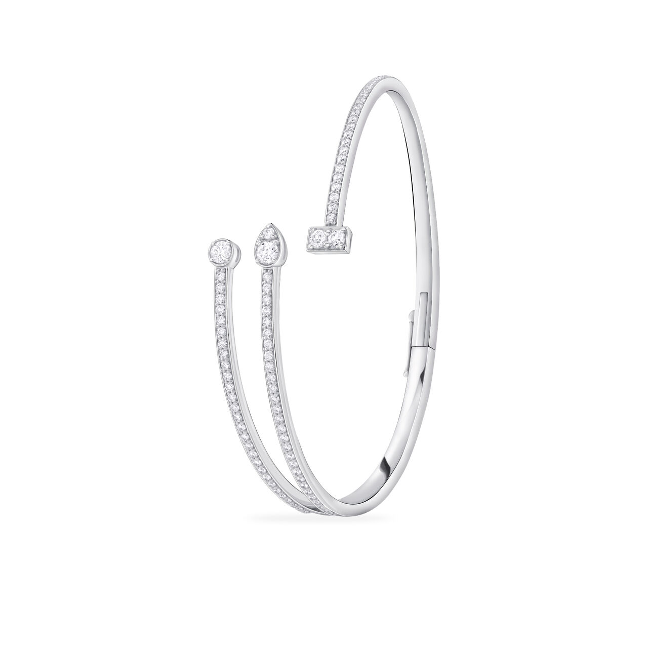 Birks Splash  Triple Row Diamond Bangle Bracelet 450016185855