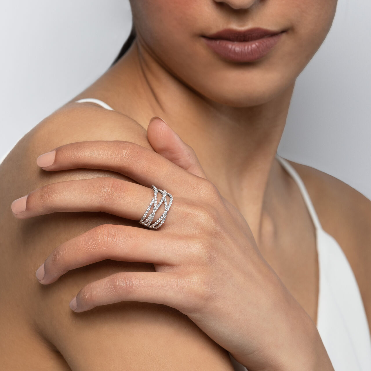 Birks Rosée du Matin Diamond and White Gold Ring 450016187590