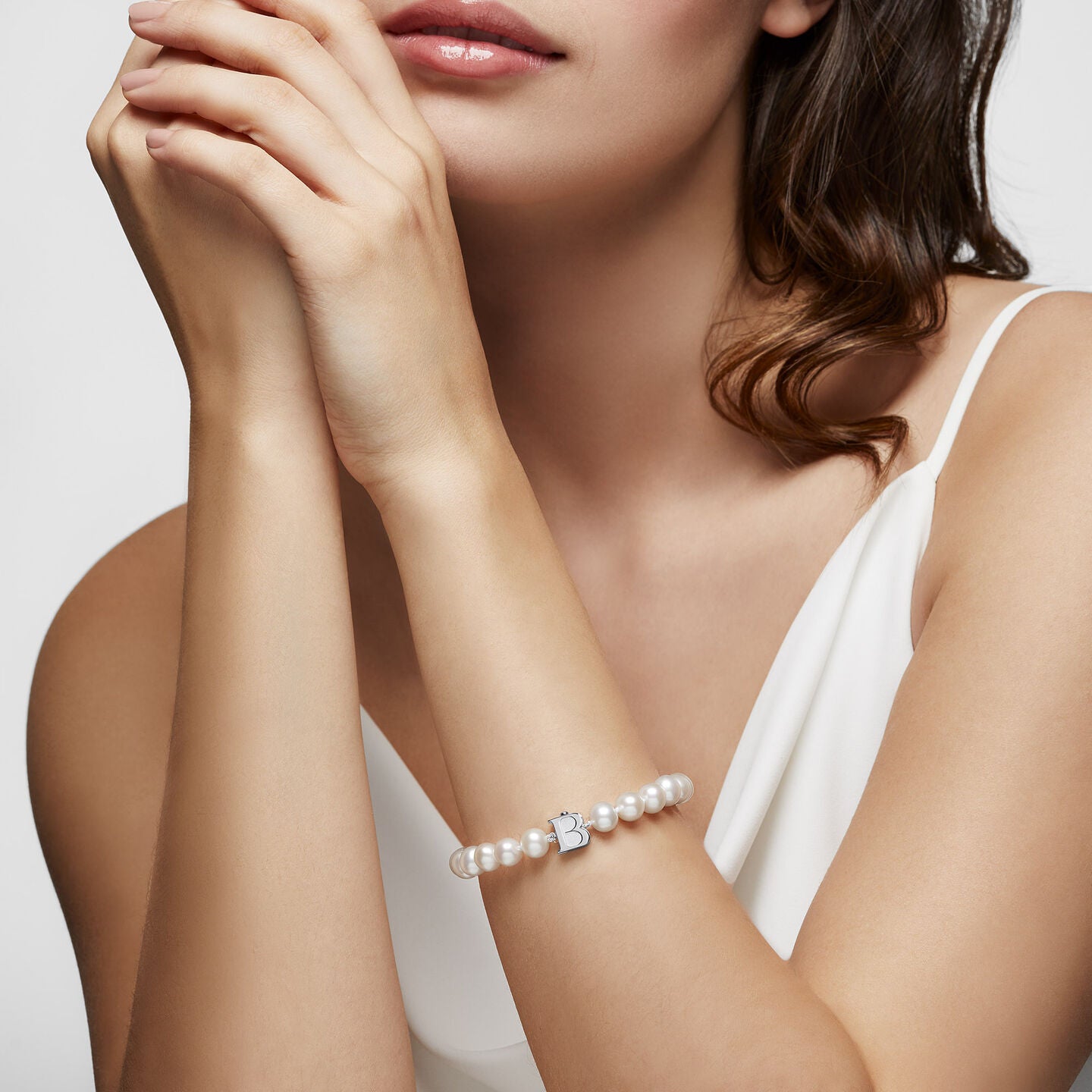 Birks Pearls 7.5-8 mm Silver Cultured Freshwater Pearl Bracelet 450017311567
