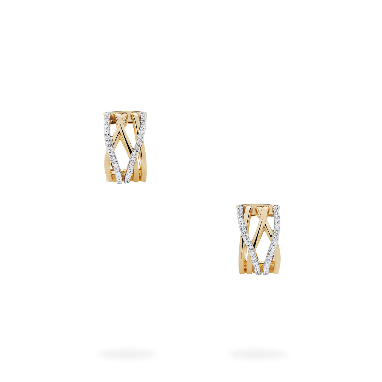 Birks Rosée du Matin  Diamond and Yellow Gold Earrings, Small 450017562372