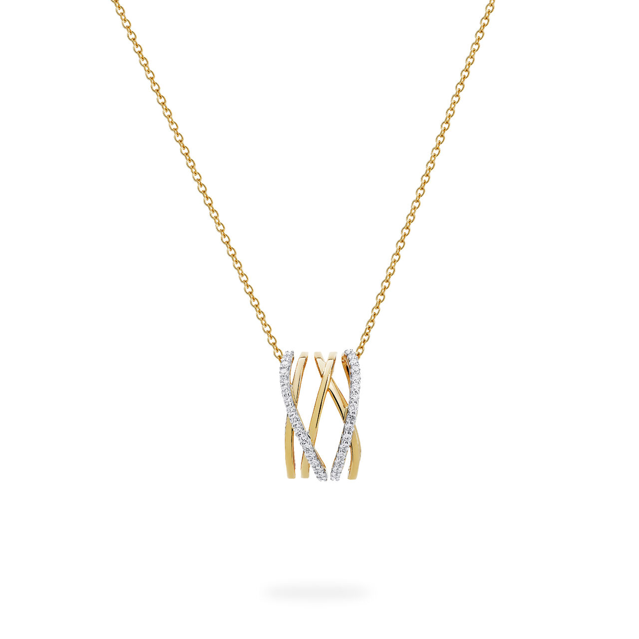 Birks Rosée du Matin  Diamond and Yellow Gold Pendant 450017562525