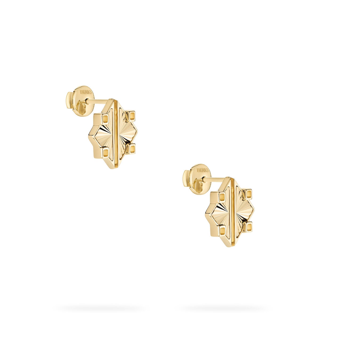 Birks Muse® Guilloché Yellow Gold Earrings, Small 450018465580