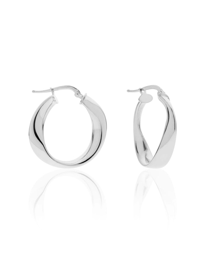 Silver hoop earrings 551033