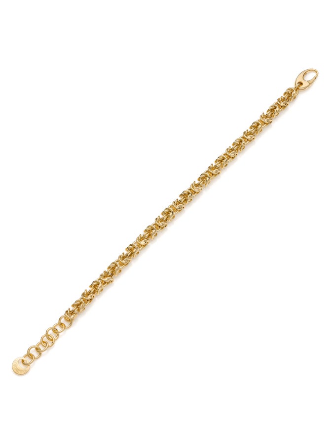 Golden silver byzantine bracelet 551043