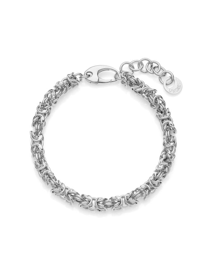 Silver bracelet with Byzantine chain  551043W