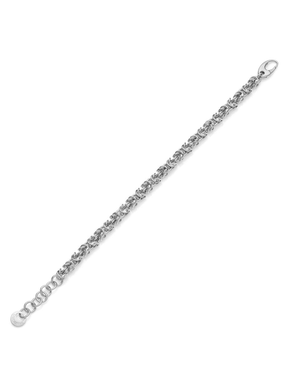 Silver bracelet with Byzantine chain  551043W