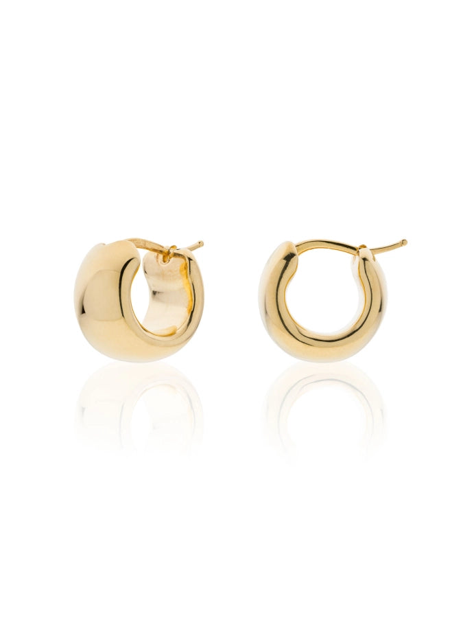 Golden silver hoops Aria 557168