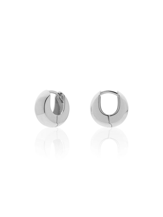 Boule silver hoop earrings 557201