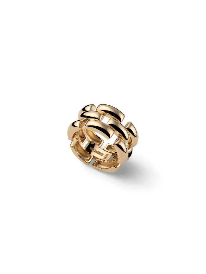 Golden Panthere chain ring 580382 size 6