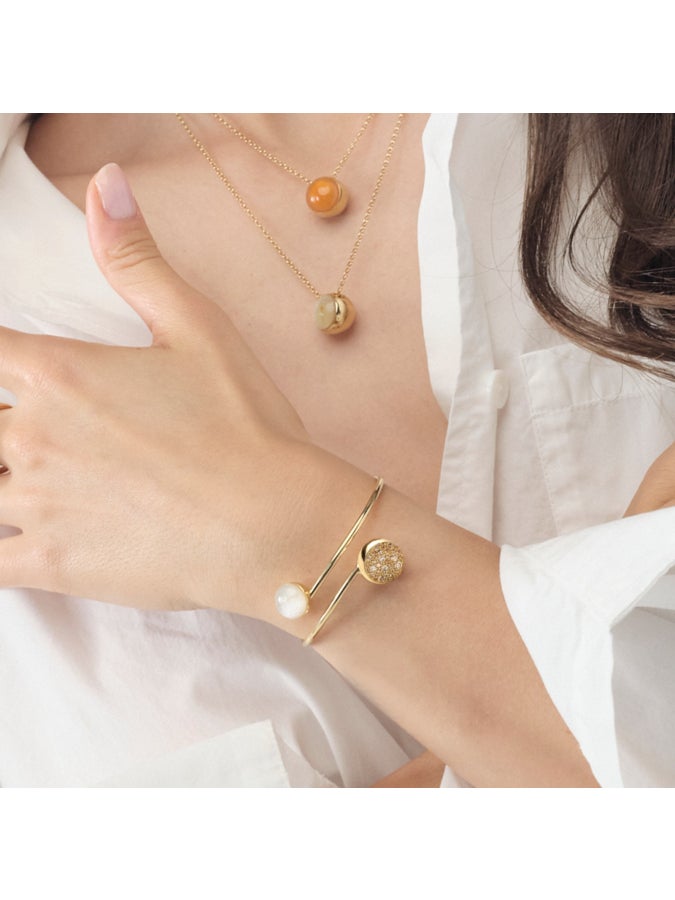 Gea bracelet with quartz and pavé 564944
