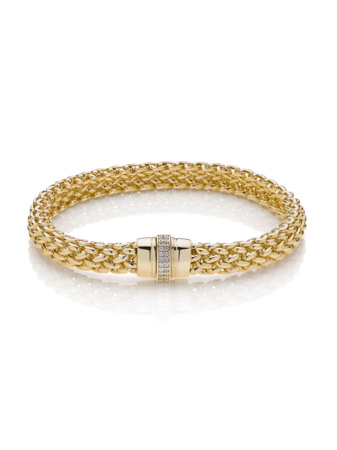 Chicco golden silver bracelet with cubic zirconia 557784