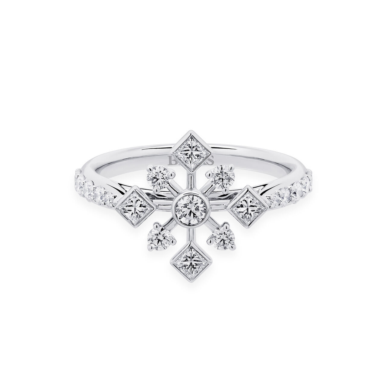 Birks Snowflake  Diamond Stud Earrings 450016921279