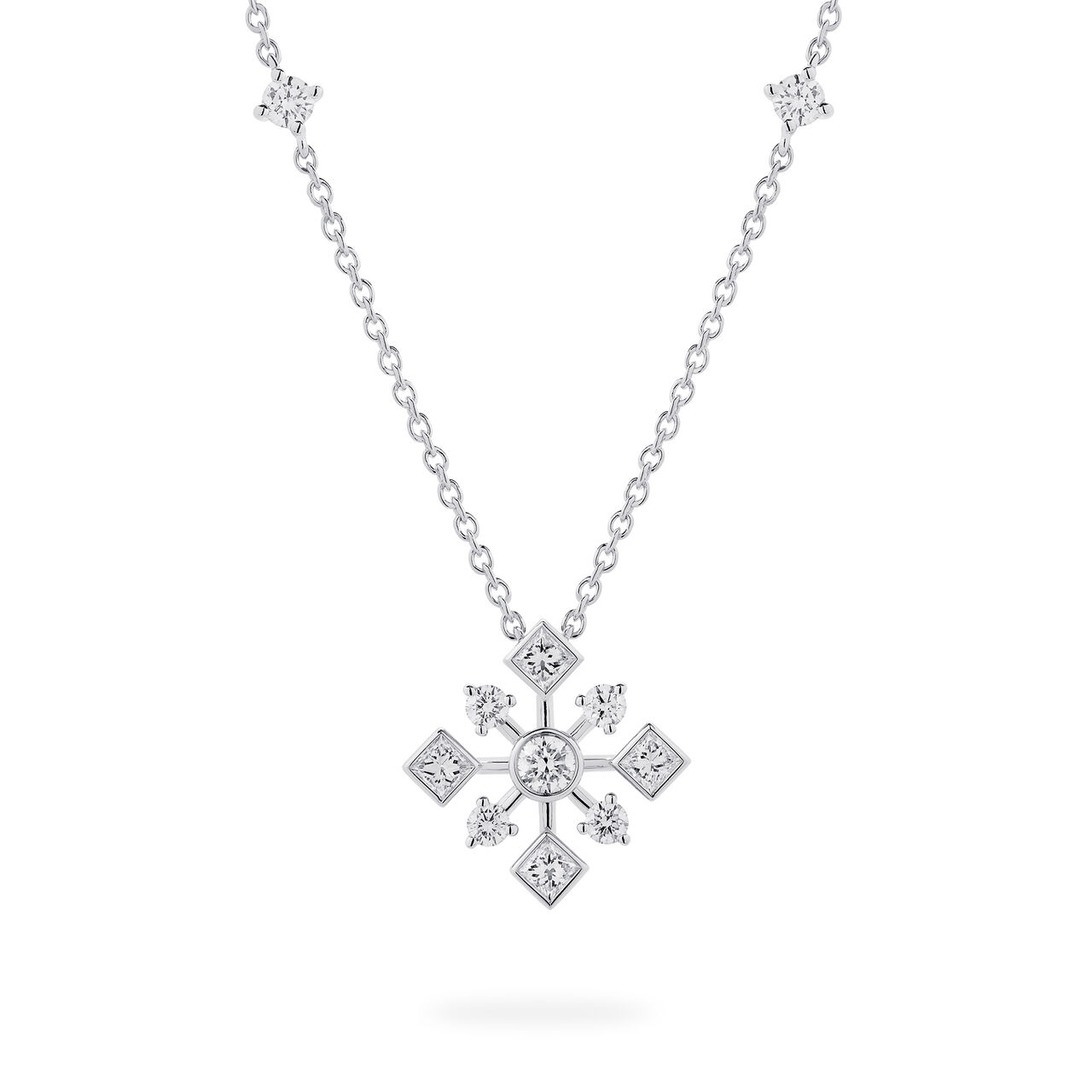 Birks Snowflake  Diamond Pendant 450016921354