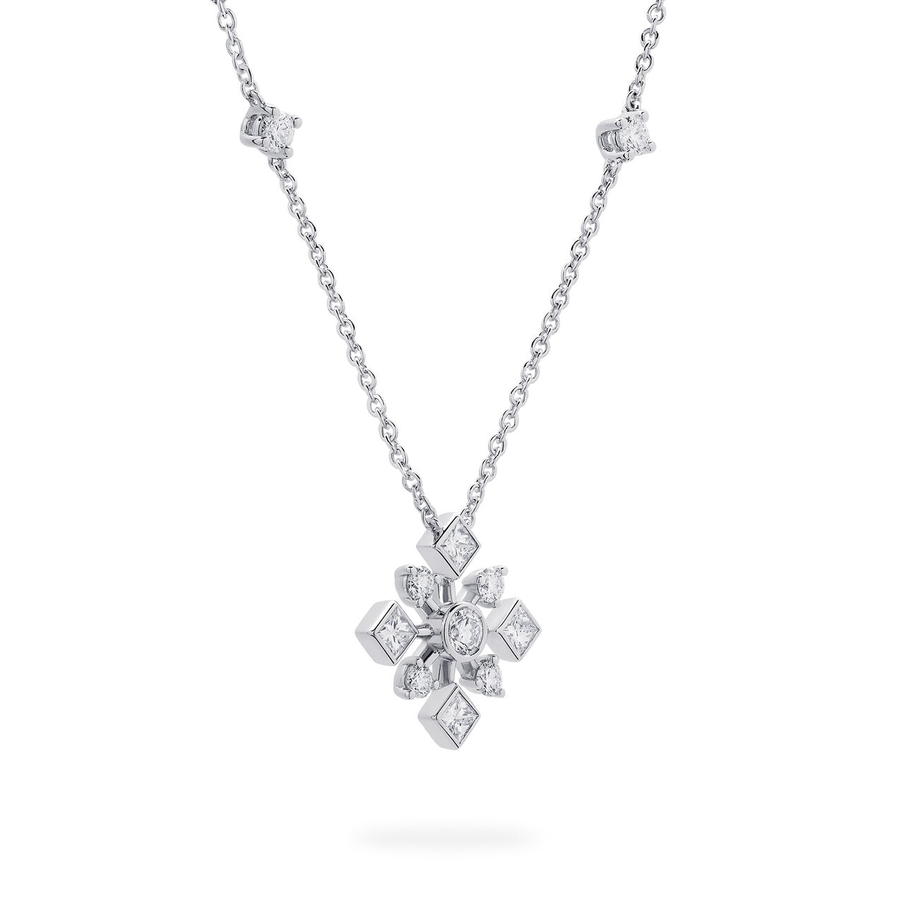 Birks Snowflake  Diamond Pendant 450016921354