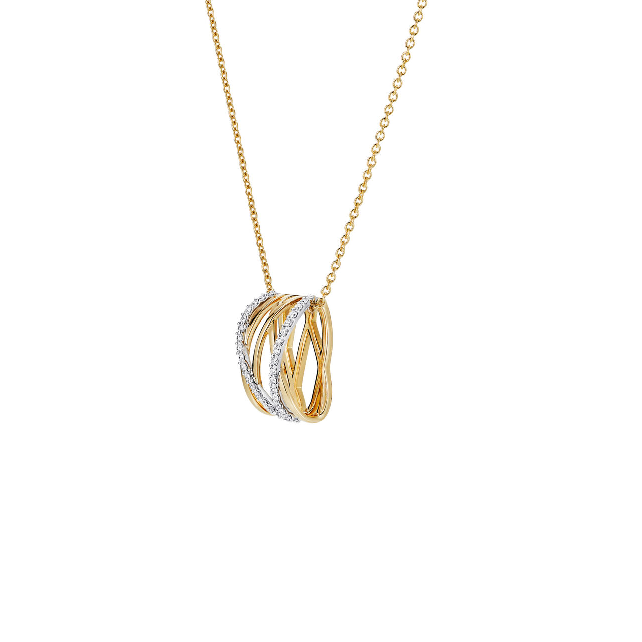 Birks Rosée du Matin  Diamond and Yellow Gold Pendant 450017562525