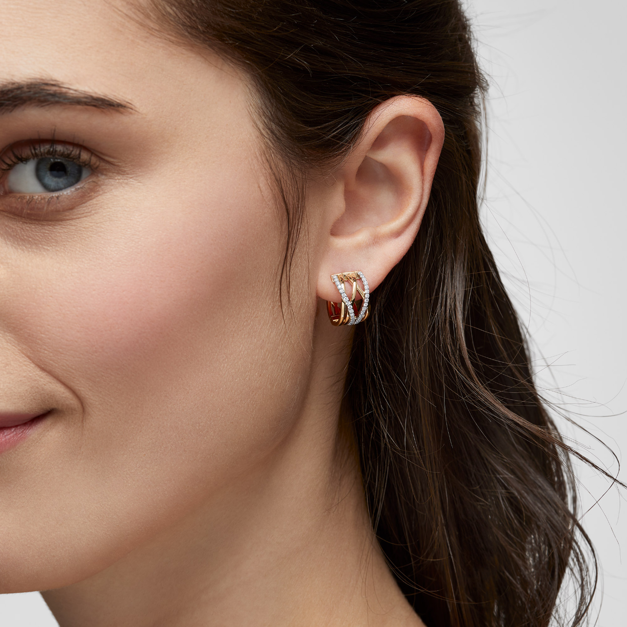 Birks Rosée du Matin  Diamond and Yellow Gold Earrings, Small 450017562372