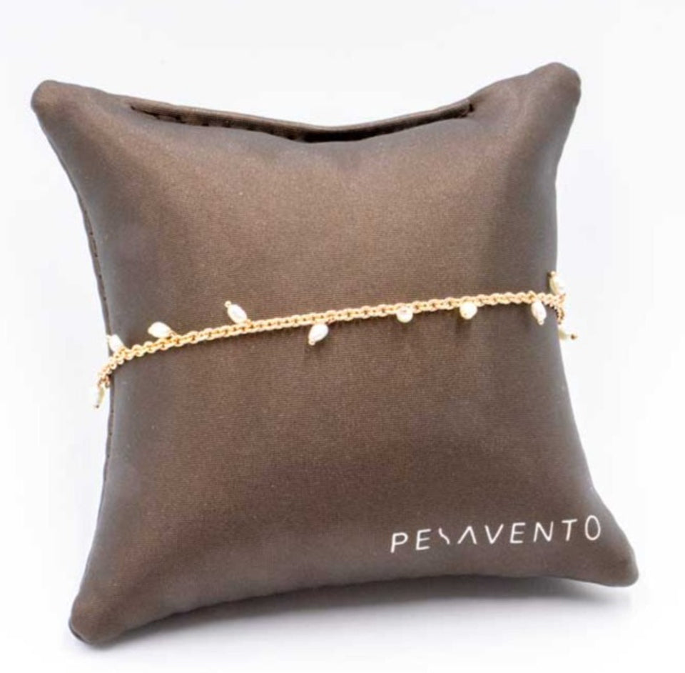 Bracelet argent rosé, perles Pesavento WDNAD443