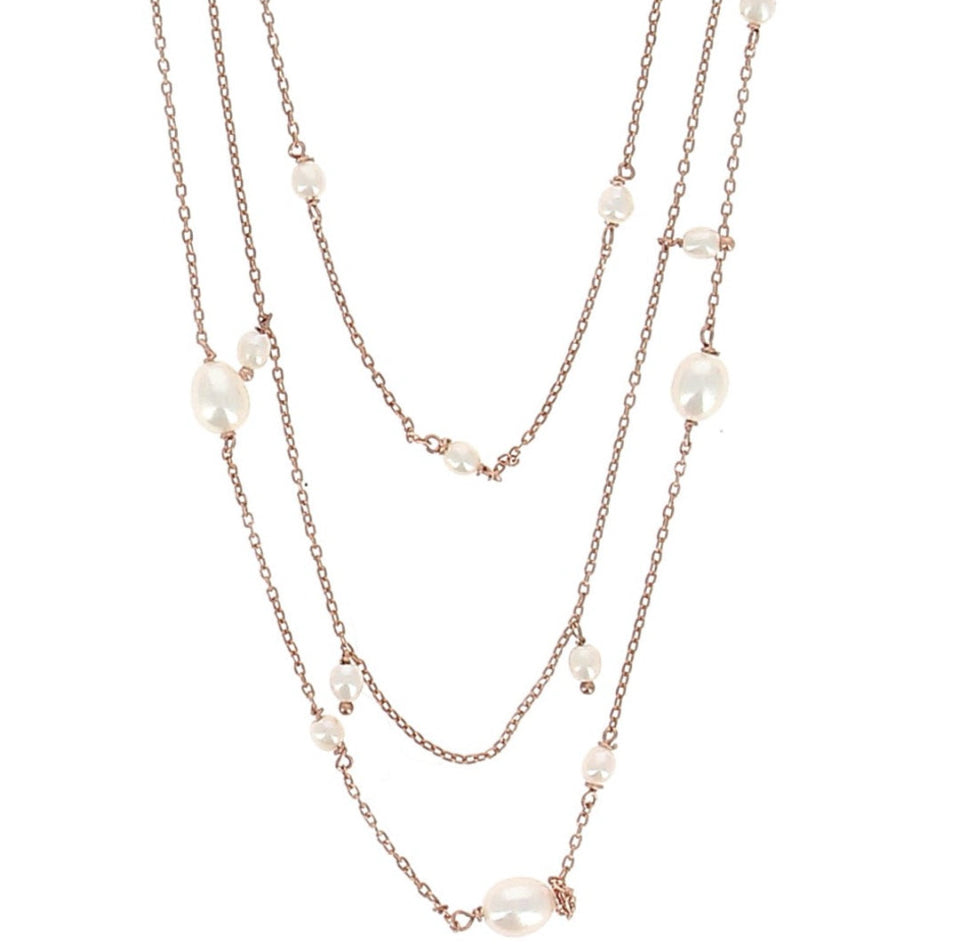 DNA PINK PEARLS NECKLACE WDNAE684