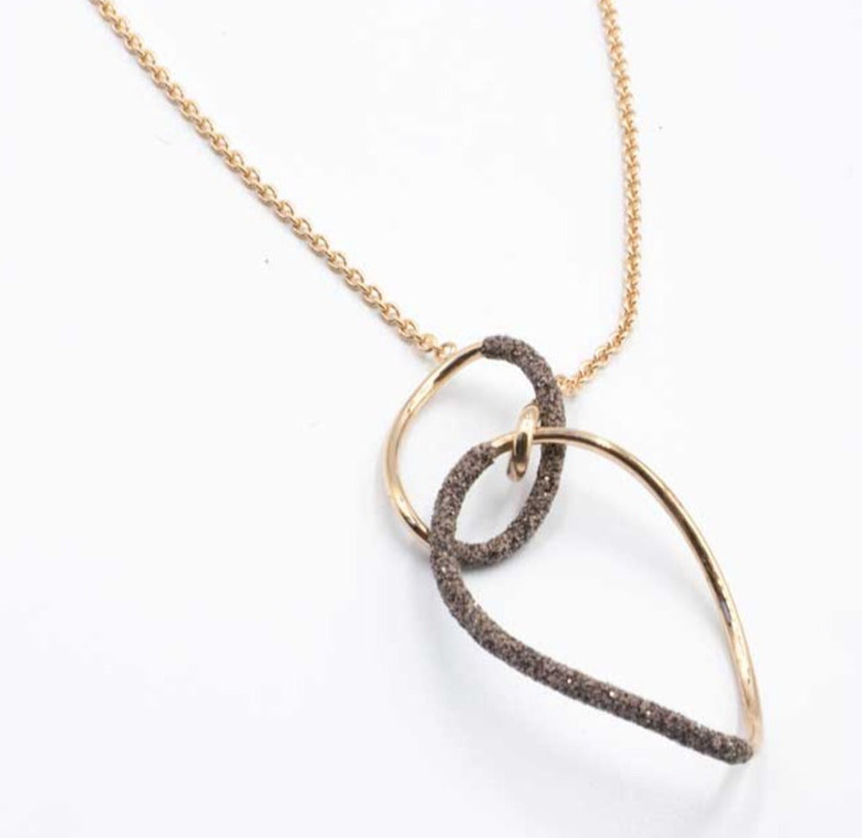 POLVERE PINK SHINY ANTILOPE DUST NECKLACE WPLVE-1314