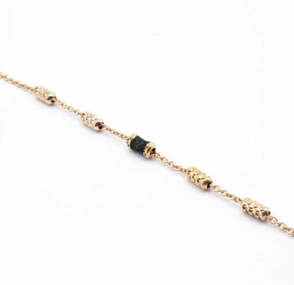 PESAVENTO POLVERE LONG NECKLACE PINK/BLACK WPLVE-1486
