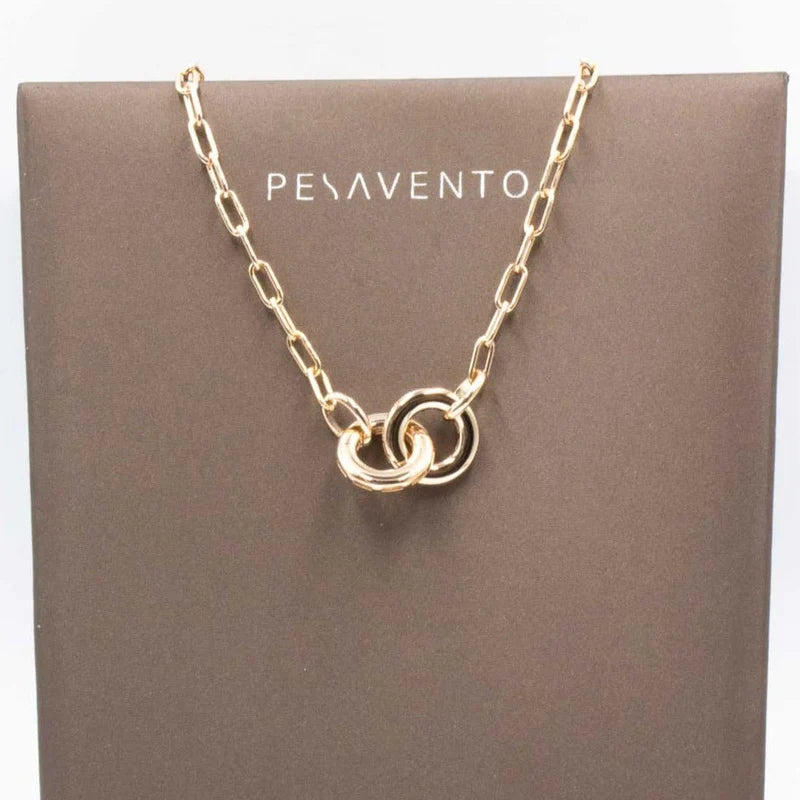 Pesavento Elegance Incrocio Pink Necklace WELGE045