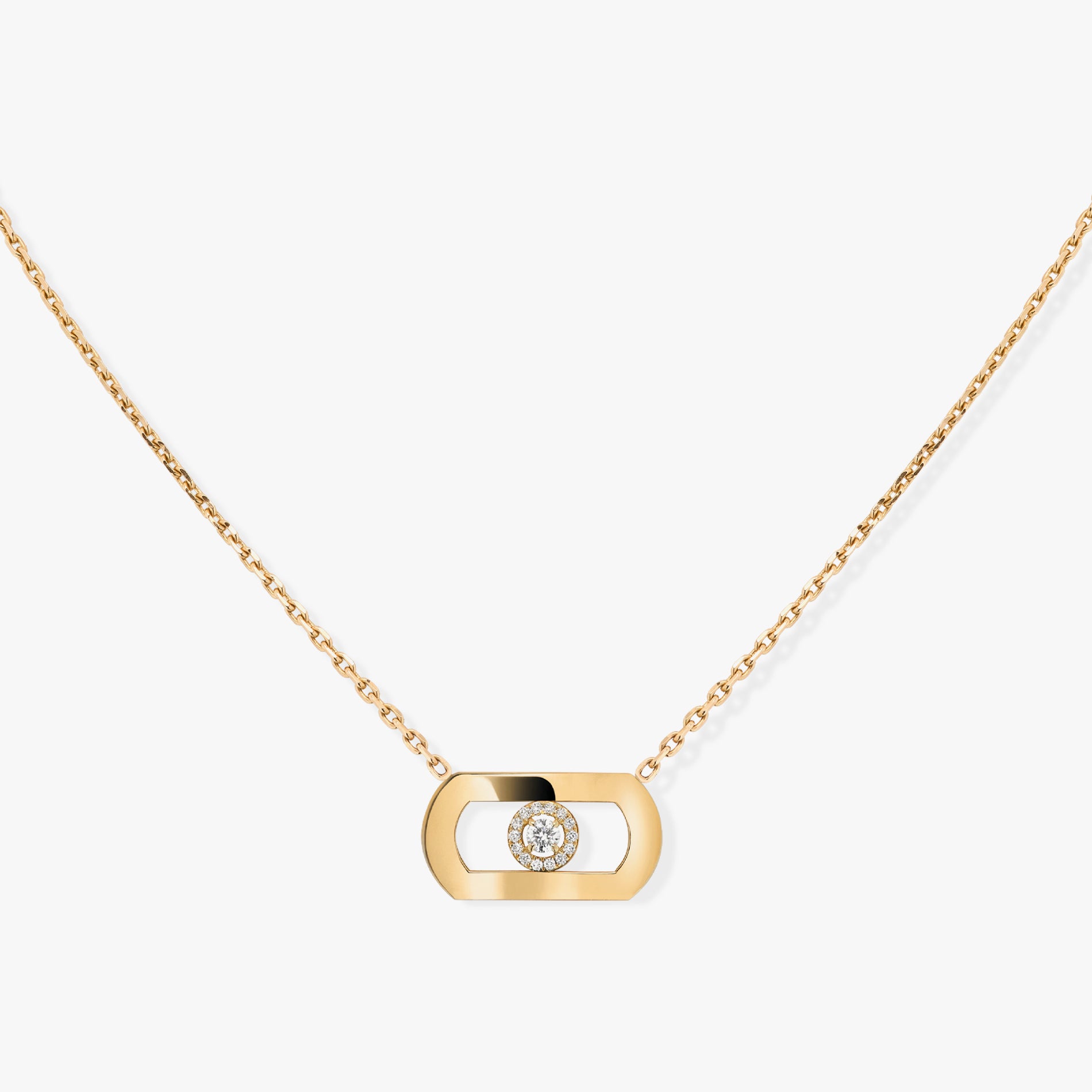 MESSIKA YELLOW GOLD DIAMOND NECKLACE SO MOVE