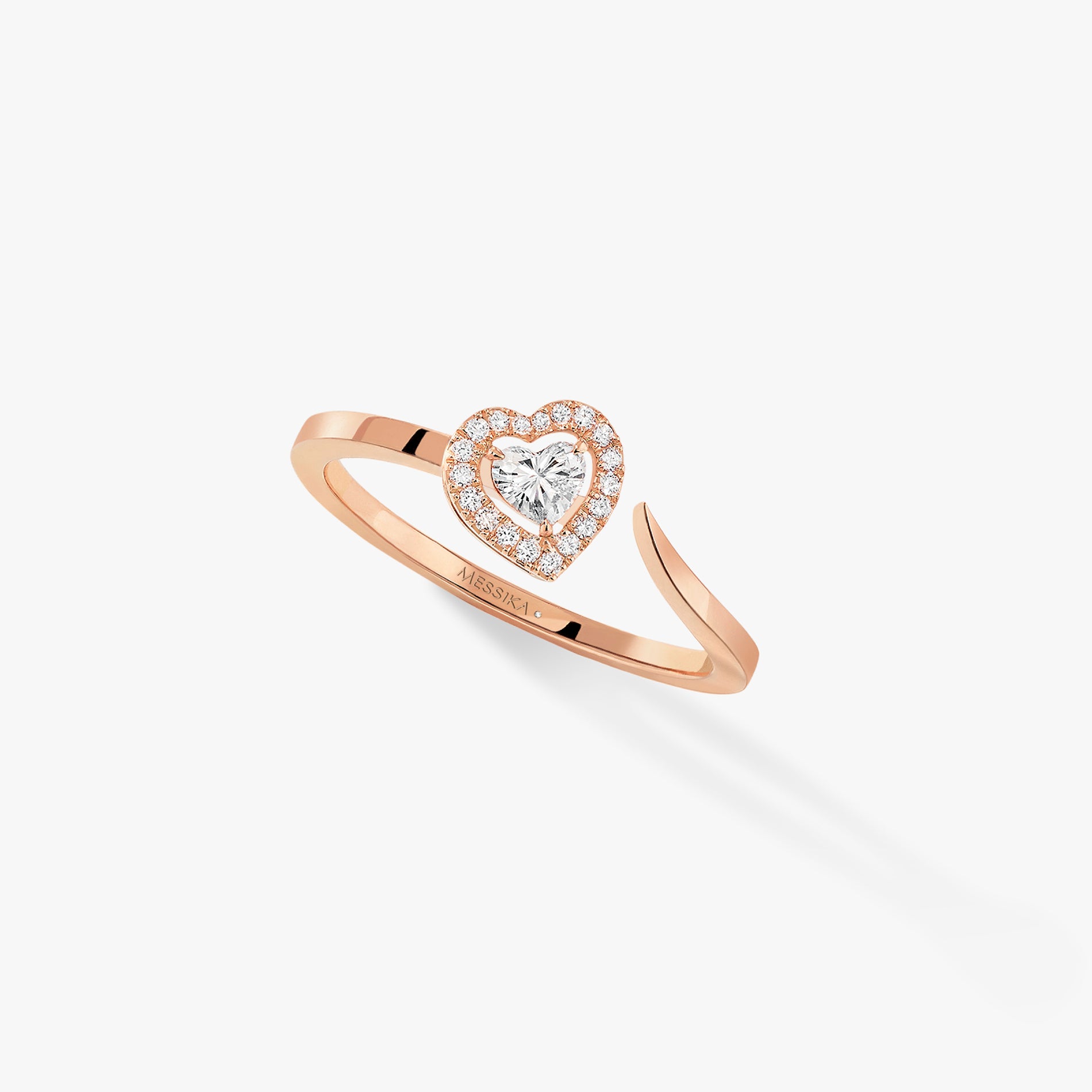 MESSIKA  Joy coeur 0.15-carat diamond Pink Gold For Her Diamond Ring 11439-PG-53