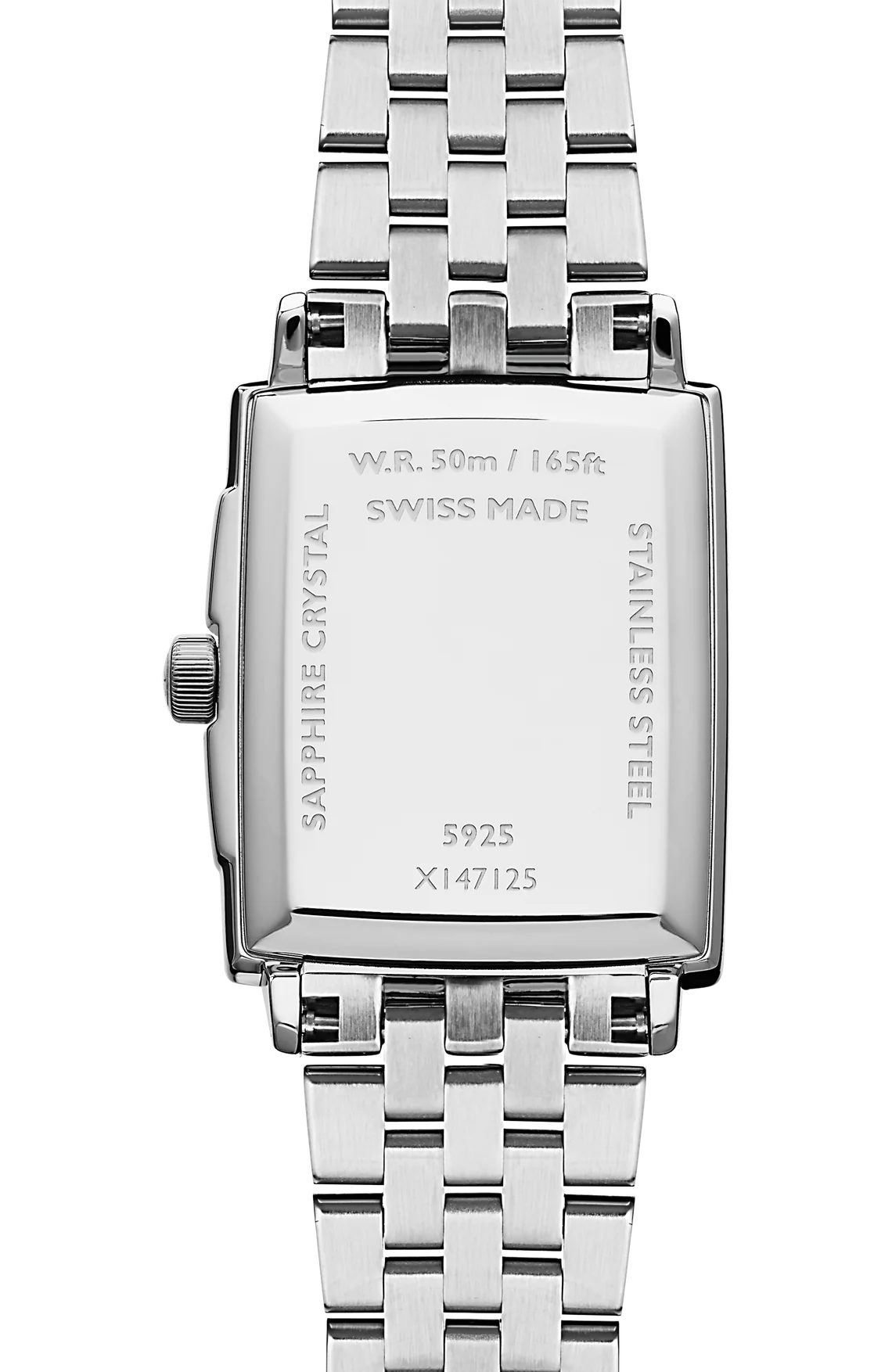 toccata square 22 x 28 mm, white dial  SKU:5925-ST-00300