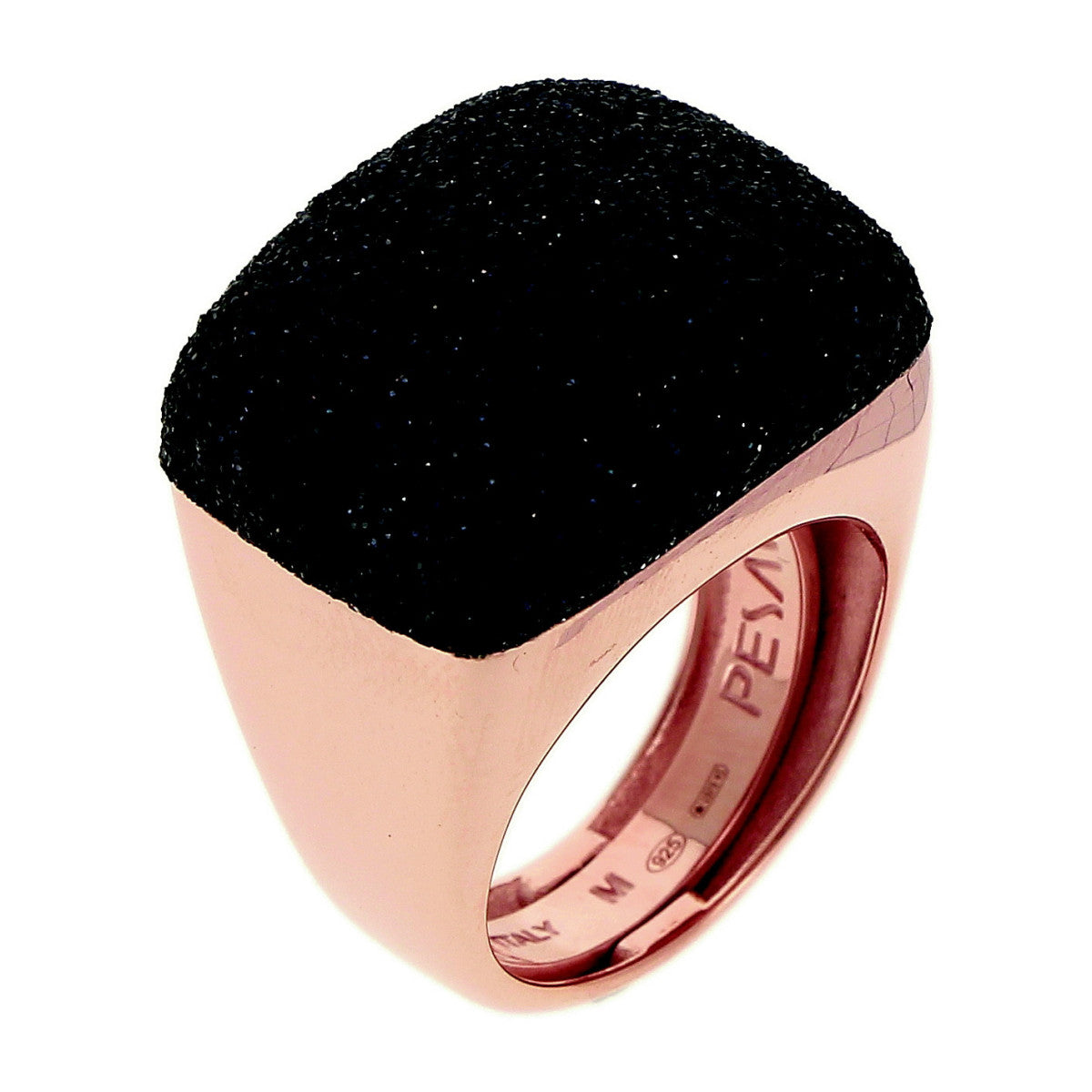 PESAVENTO Polvere di Sogni Pesavento Ring. Rose Gold + Black Powder WPLVA1694/M