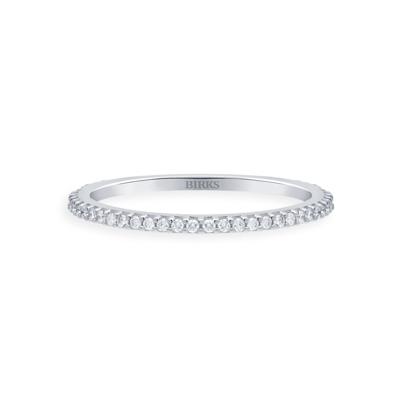 Birks Iconic  Stackable Diamond Rosée du Matin Ring, White Gold 450011681932