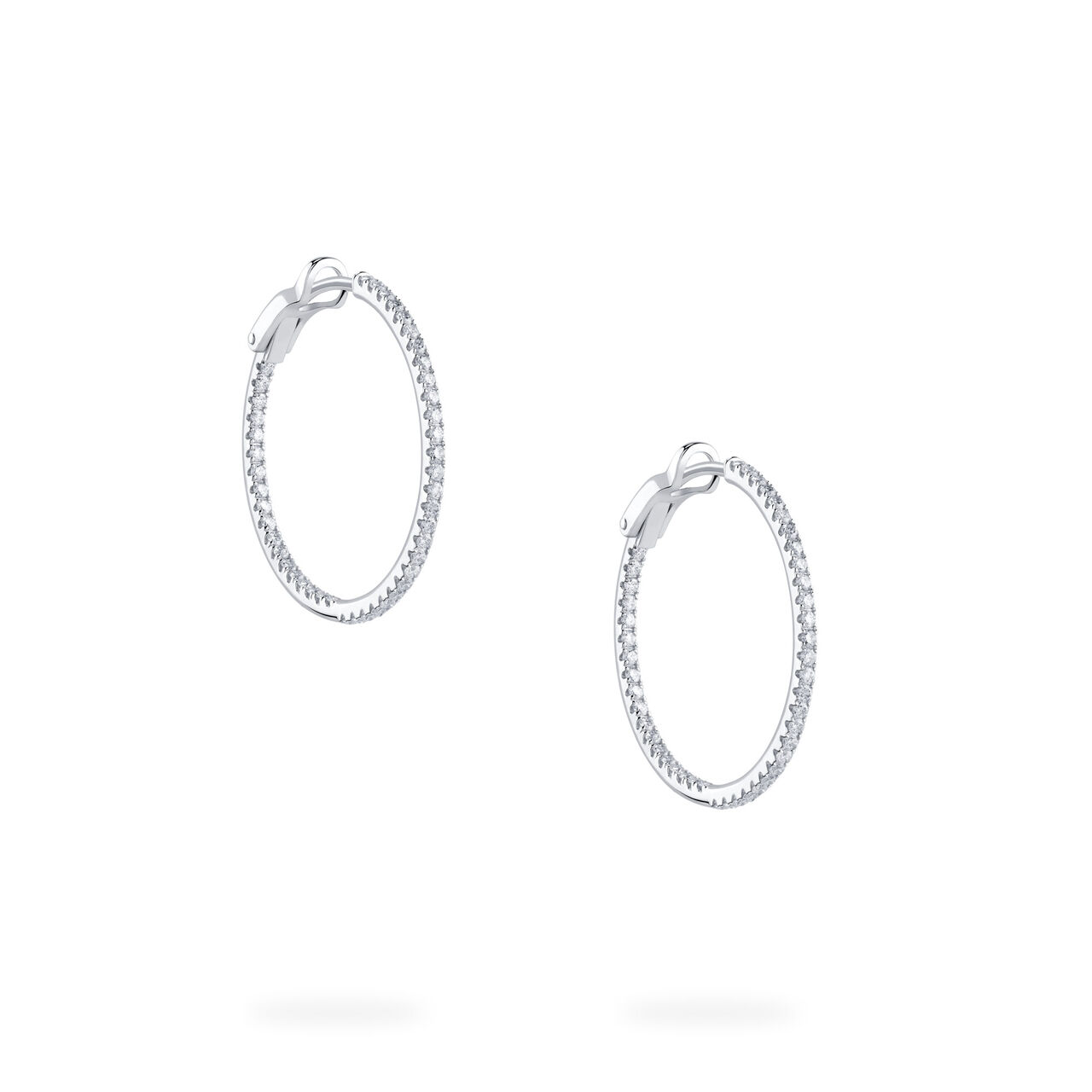 Birks Rosée du Matin  Diamond Hoop Earrings, Small 450005880457