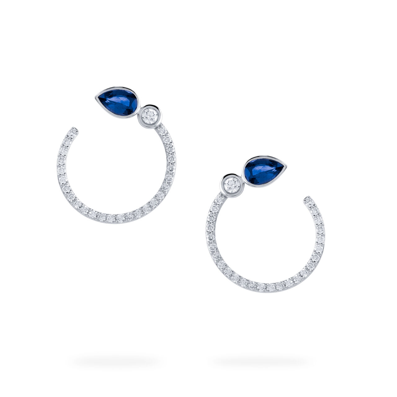 Birks Splash  Sapphire and Diamond Circle Earrings 450016011932