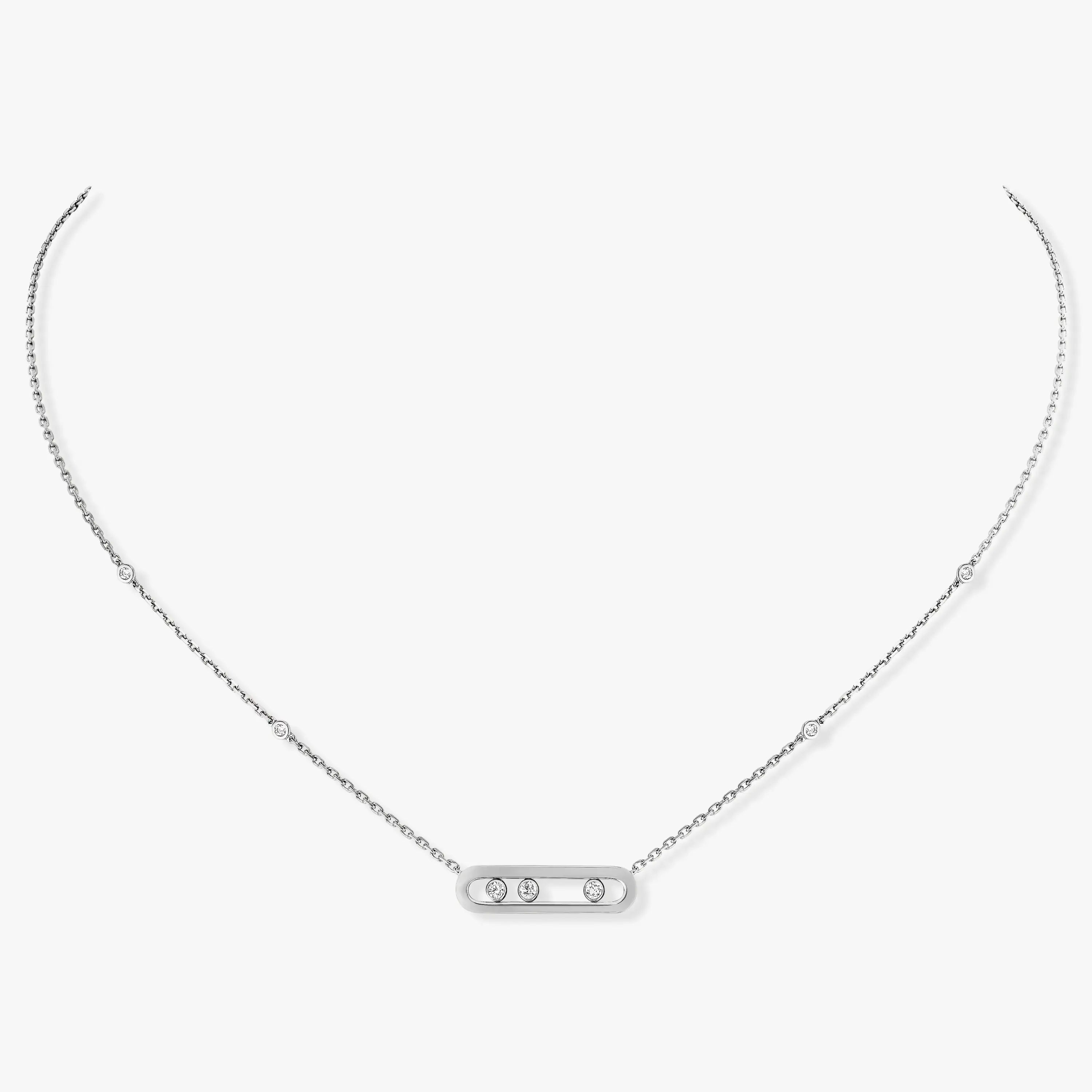 MESSIKA WHITE GOLD DIAMOND NECKLACE BABY MOVE 04323-WG
