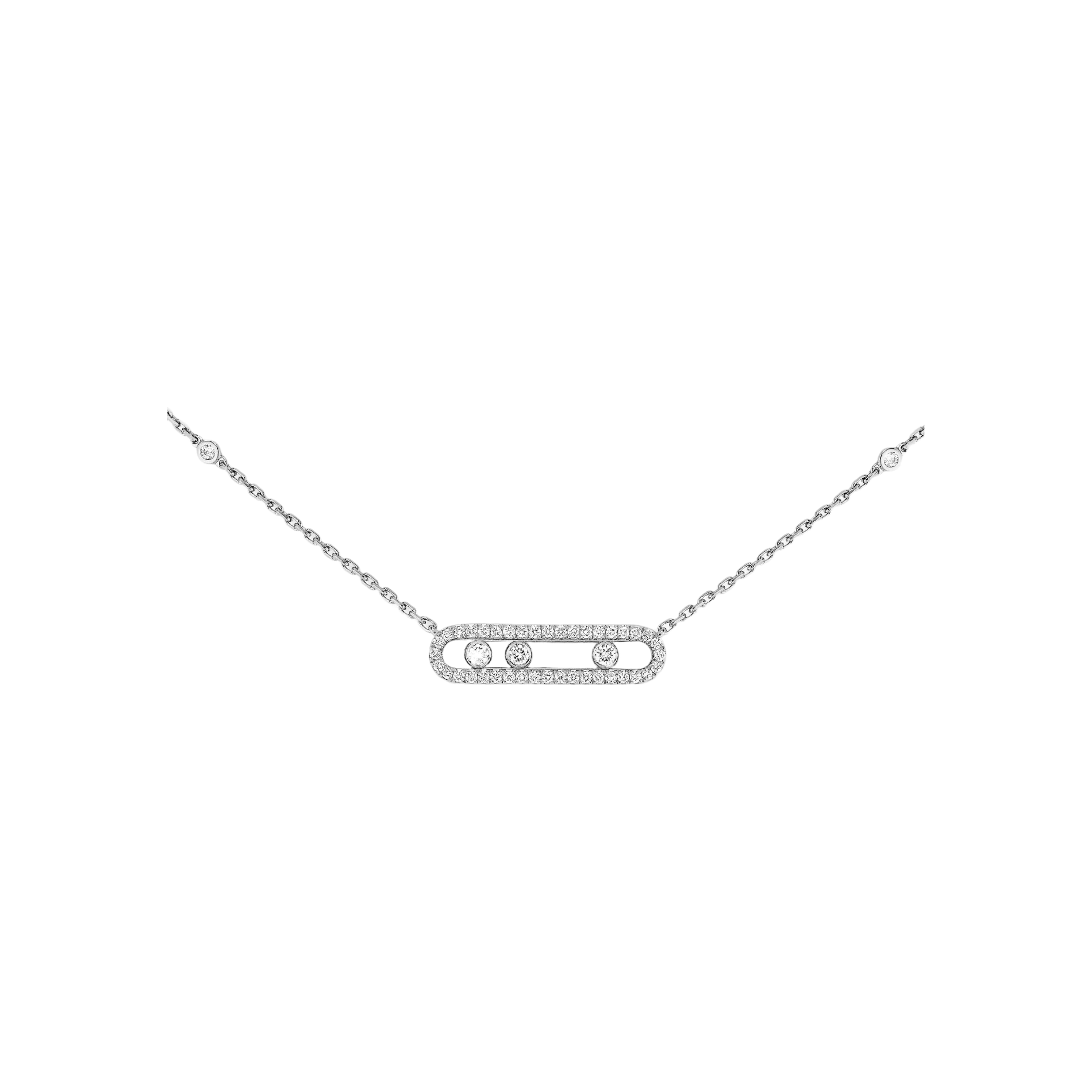 Messika WHITE GOLD DIAMOND NECKLACE BABY MOVE PAVE04322-WG