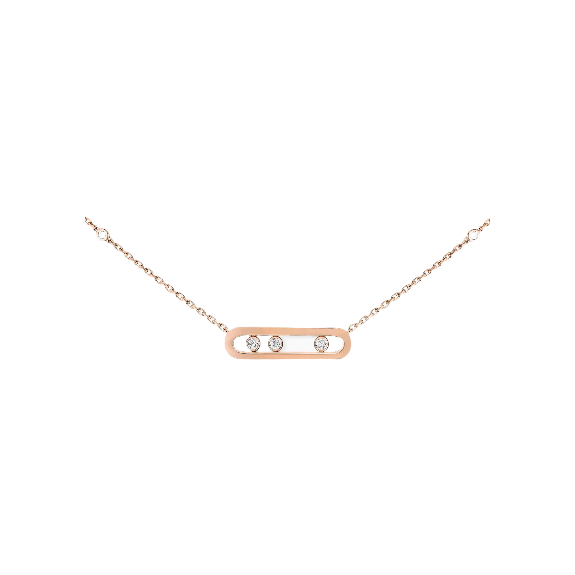 Messika PINK GOLD DIAMOND NECKLACE BABY MOVE 04323-PG