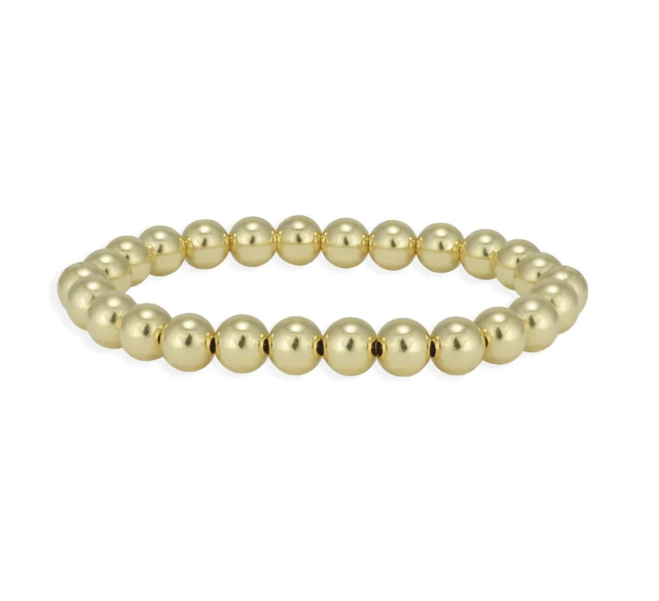 MISS MIMI STERLING SILVER/GOLD PLATED BALL BRACELET 6MM MM-50YP