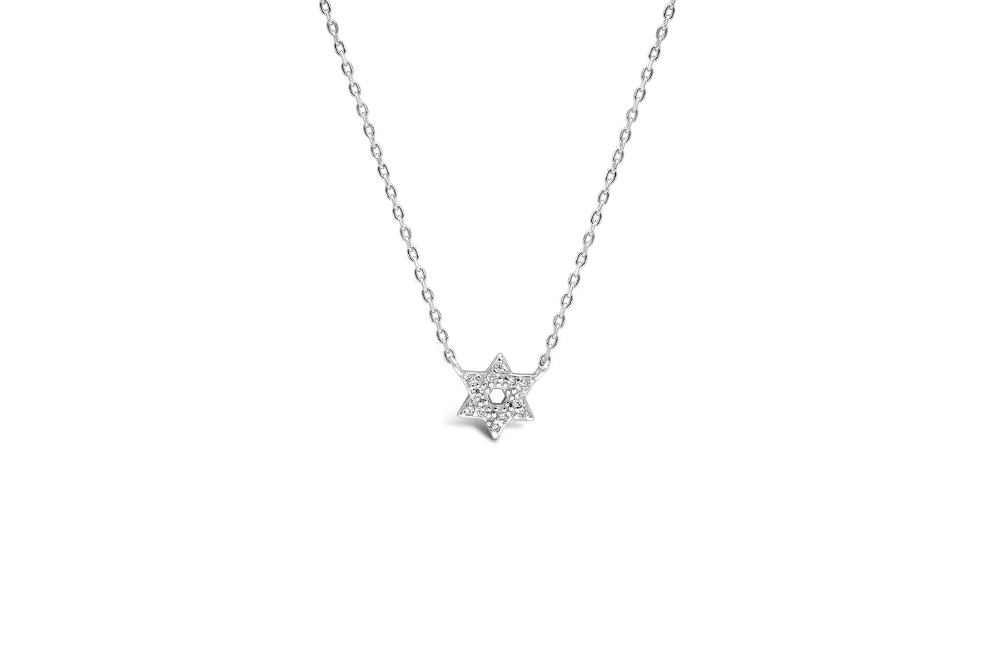 Miss Mimi Dainty CZ Star of David necklace