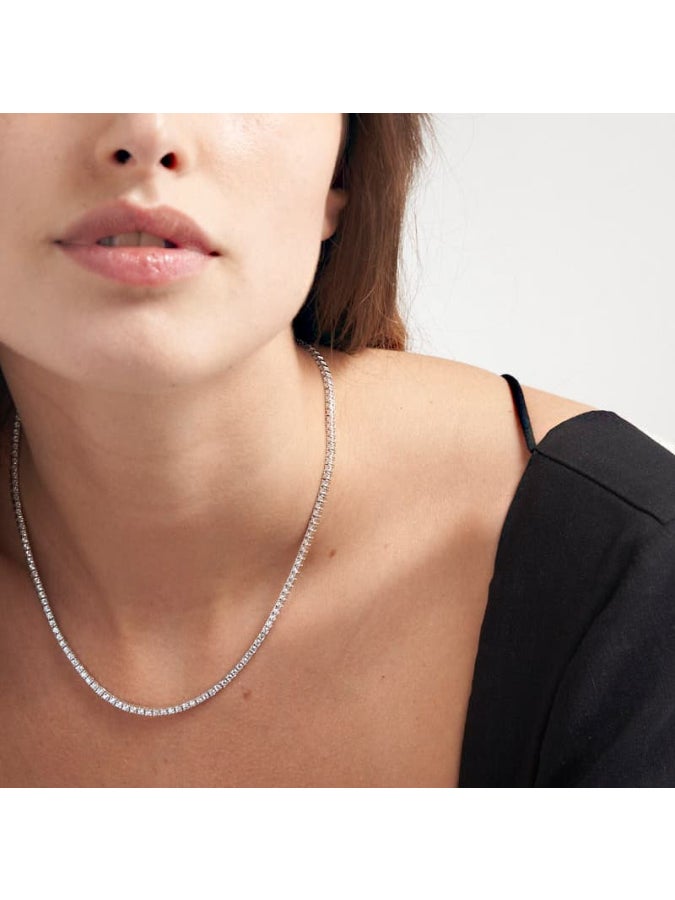 Silver tennis necklace 520815 41cm