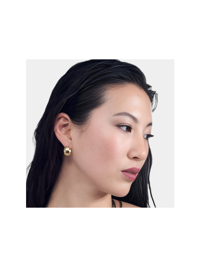 Golden silver hoops Aria 557168