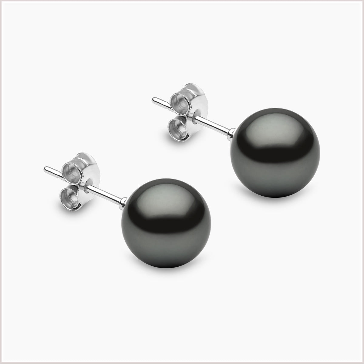 Classic Tahitian Pearl Stud Earrings EYT90-7-GY