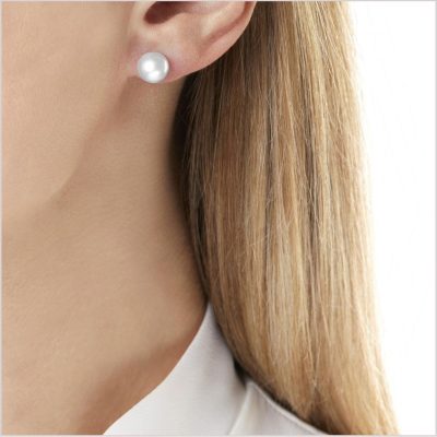 Classic South Sea Pearl Stud Earrings EYW90-7-IY