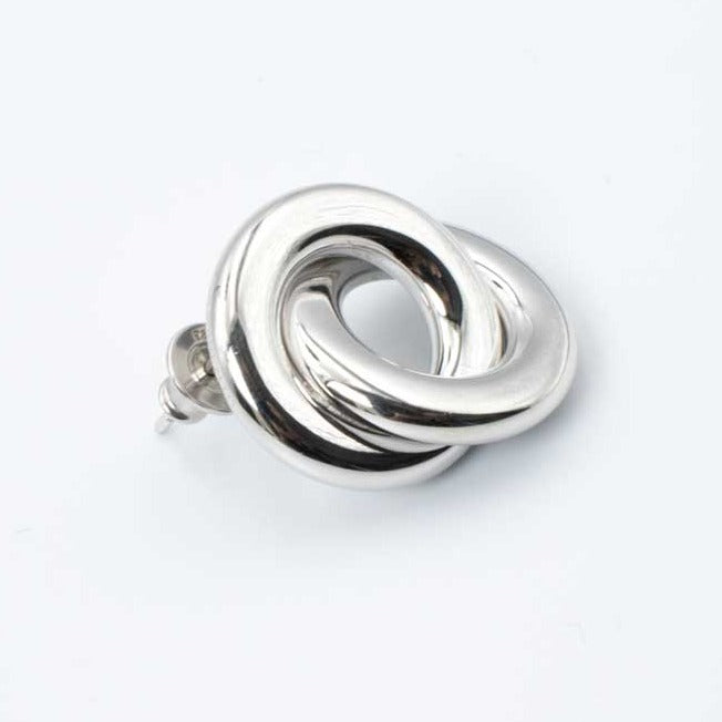 Elegance Incrocio Rhodium Earrings