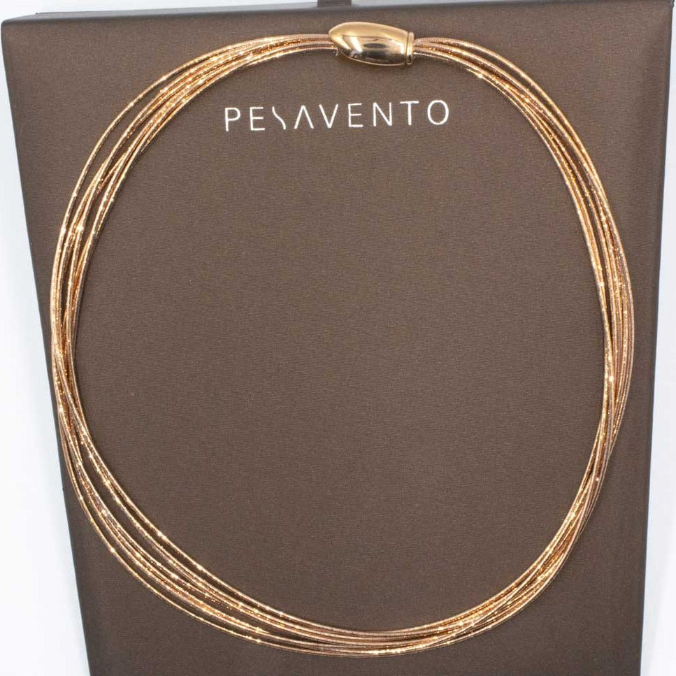 Pesavento Rhodium and Grey Dust Necklece  WDNAG031